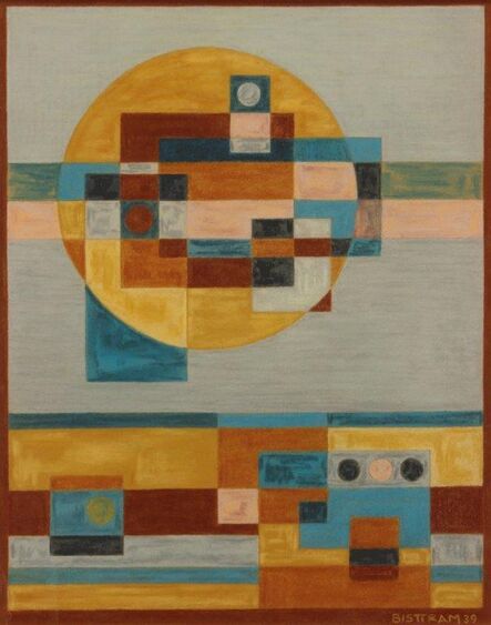 Emil Bisttram, ‘Indian Symbols Abstraction’, 1939