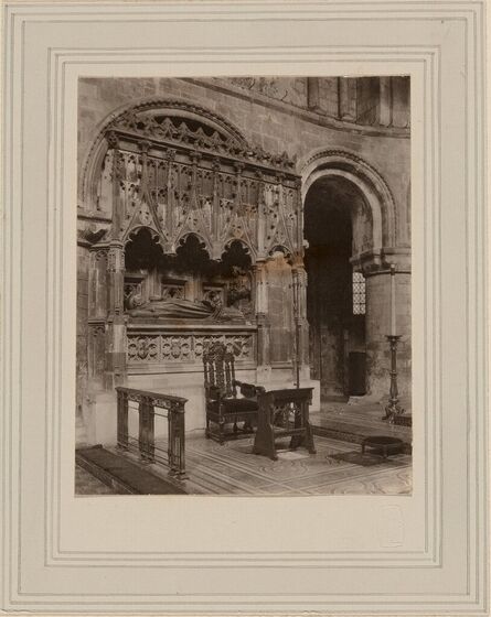 Frederick Henry Evans, ‘St. Bartholomew-the-Great Church, Tomb of Prior Rahere’, circa 1895