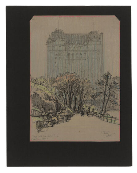 Jules Andre Smith, ‘The Plaza Hotel (1907) from Central Park’, ca. 1916