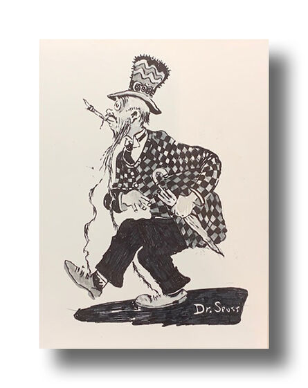 Dr. Seuss, ‘An Old Man With An Umbrella’, ca. 1940s