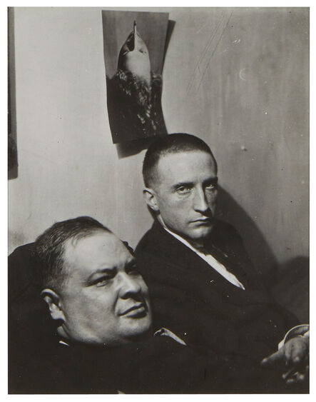 Man Ray, ‘"Three Heads (Joseph Stella and Marcel Duchamp)" negative date’, 1920