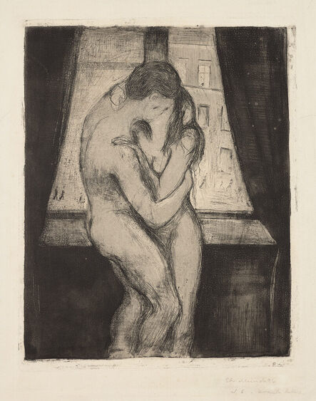 Edvard Munch, ‘Der Kuss, Kyss (The Kiss) (W. 23, Sch. 22)’, 1895