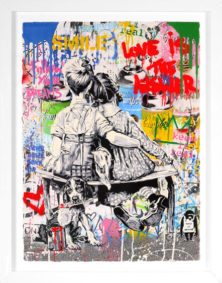 Mr. Brainwash, ‘'Work Well Together - Smile,' Unique Painting’, 2022