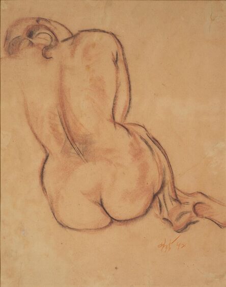 N. S. Bendre, ‘Study Pose’, 1942