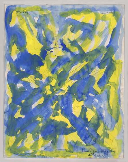 Beauford Delaney, ‘Untitled (light, blue,yellow) Athens’, 1961