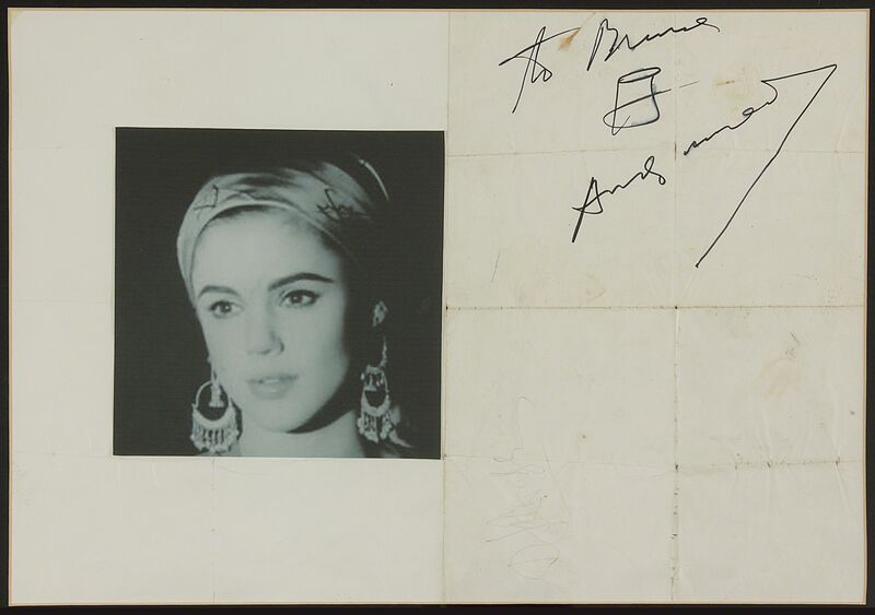 Andy Warhol, ‘Soup Can & signature on Max’s Kansas City poster’, Drawing, Collage or other Work on Paper, Poster, Doyle