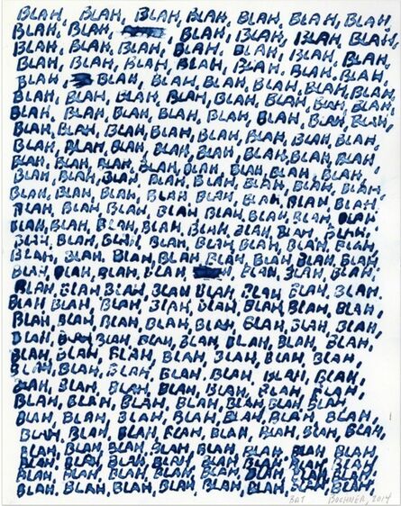 Mel Bochner, ‘Blah, Blah, Blah’, 2014