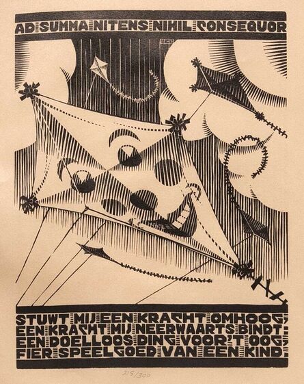 M. C. Escher, ‘Kite, from Emblemata IV’, ca. 1931
