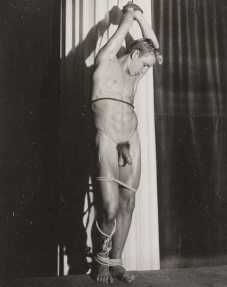 Bob Mizer, ‘[Nude posed as St. Sebastian]’, circa 1950