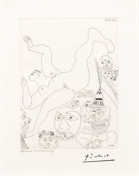 Pablo Picasso, ‘Television: Gymnastique au Sol..., from the 347 Series’, 1968