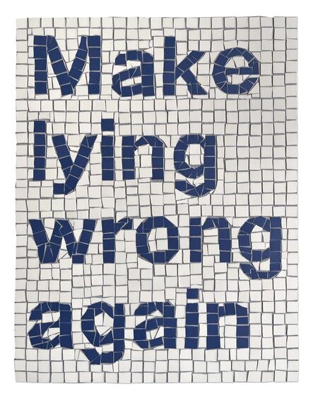 Josh Rowell, ‘Make lying wrong again’, 2022