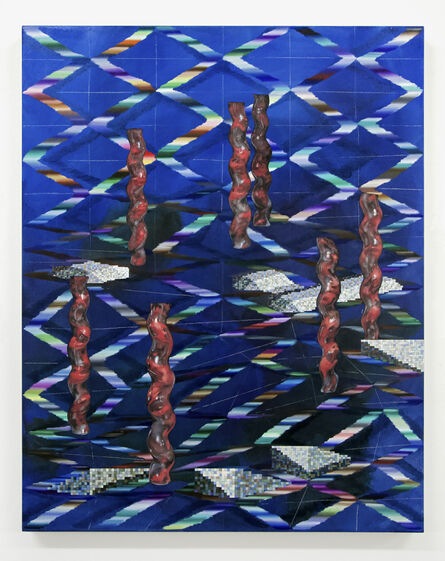 Vivien Zhang, ‘Spiral Columns (Red Venom)’, 2020