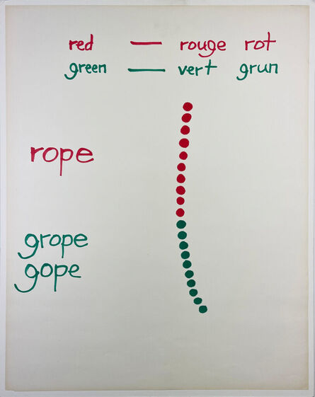 Christopher Knowles, ‘Untitled (Rope/Grape)’, 1979
