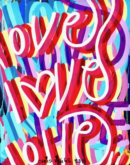 CHRIS RIGGS, ‘Love Canvas 8’, 2018