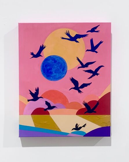 Erica Stephens, ‘The owls and the osprey change places as the sun and the moon do the same’, 2024