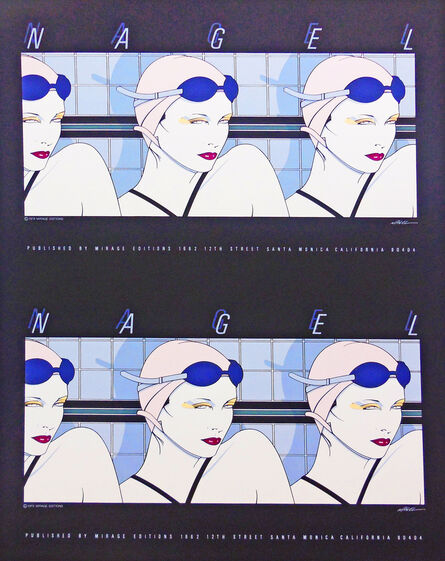 Patrick Nagel, ‘Nagel Swimmers-Rare Double Print Edition’, 1979