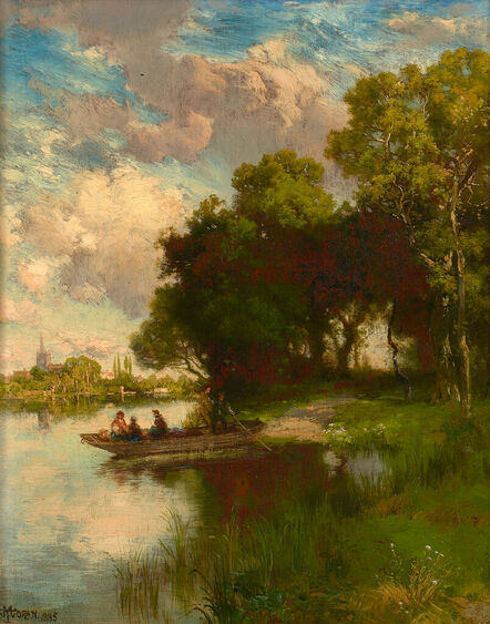 Thomas Moran, ‘Punting on the River Cam, England’, 1885