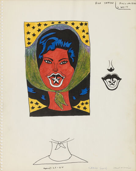 Karl Wirsum, ‘Untitled (Study for Blue Tattoo)’, 1964