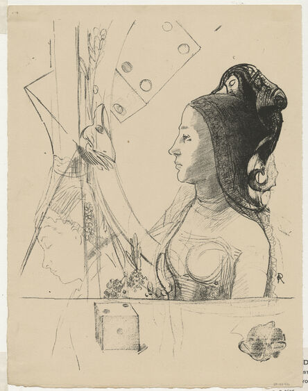 Odilon Redon, ‘Planche d'Essai No. 1: Femme au Hennin’, 1900