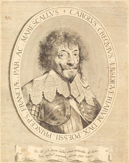 Claude Mellan, ‘Charles I de Crequi, Duke of Lesdiguières’, 1633