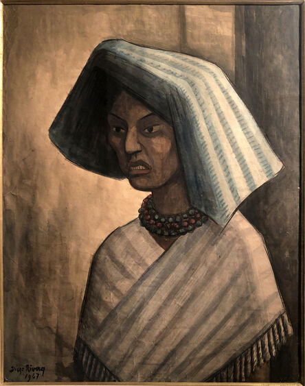 Diego Rivera, ‘Portrait of a Mexican Woman’, 1947