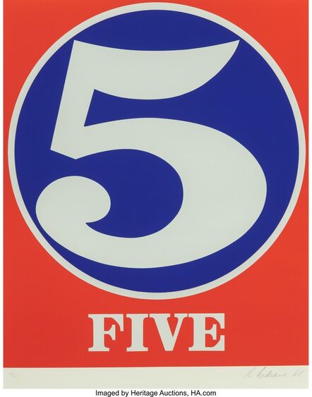 Robert Indiana, ‘Five (from Numbers)’, 1968