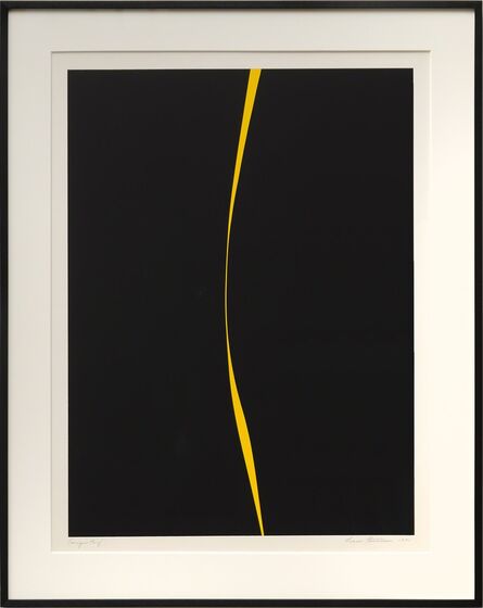 Lorser Feitelson, ‘Untitled (Black with Yellow Line)’, 1971
