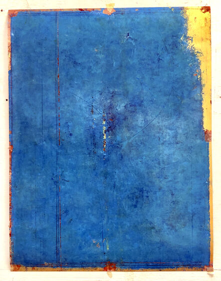 Antonello Viola, ‘Paris blu su oro e rosso’, 2018