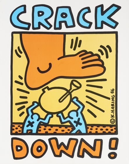 Keith Haring, ‘Crack Down!’, 1986