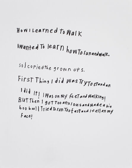 Thomas Pringle, ‘Untitled (How I Learned to Walk)’, 2007