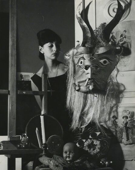 Kati Horna, ‘Woman and mask, City of Mexico’, 1963