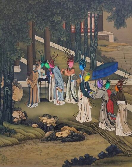 Gao Feng, ‘Ancient Organisms Series- Painting of Court Ladies IIII’