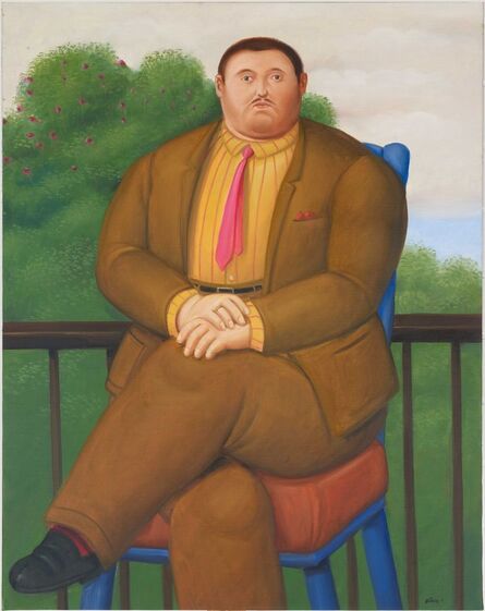 Fernando Botero, ‘Man on a Balcony’, 2011