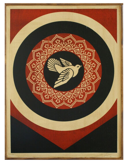 Shepard Fairey, ‘Peace Dove on wood’, 2011
