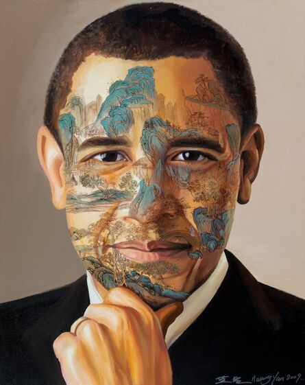 Huang Yan, ‘Chinese Landscape-Obama from the Celebrity Series’, 2009