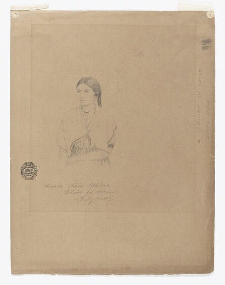 Frederic Edwin Church, ‘Portrait of Bolivian Girl: Senorita Filetta Molina Bolador del Carmen, Colombia’, 1853