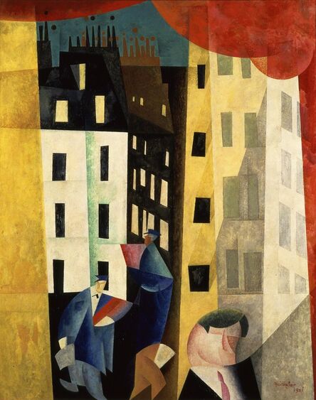 Lyonel Feininger, ‘Architecture II or l'homme de potin’, 1921