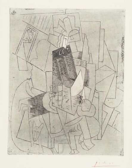 Pablo Picasso, ‘L'Homme au Chien (Rue Schœlcher)’, 1915