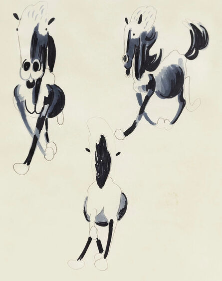 Song Ta 宋拓, ‘Copy of Xu Beihong's Running Horse Front/Side/Back’, 2020