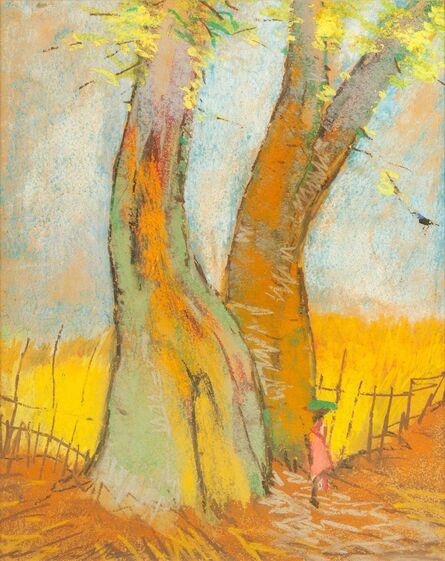 Gopal Ghose, ‘Two trees’, 1962