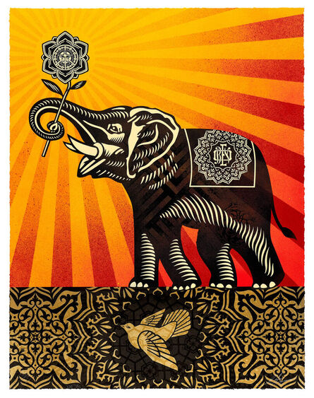 Shepard Fairey, ‘Peace Elephant VSE OG Colorway HPM’, 2022