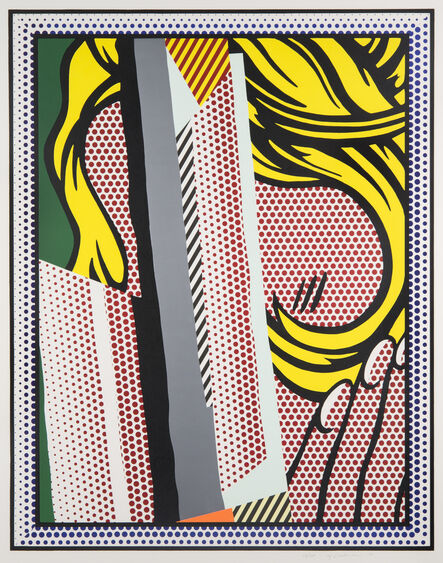 Roy Lichtenstein, ‘Reflections on Hair’, 1990