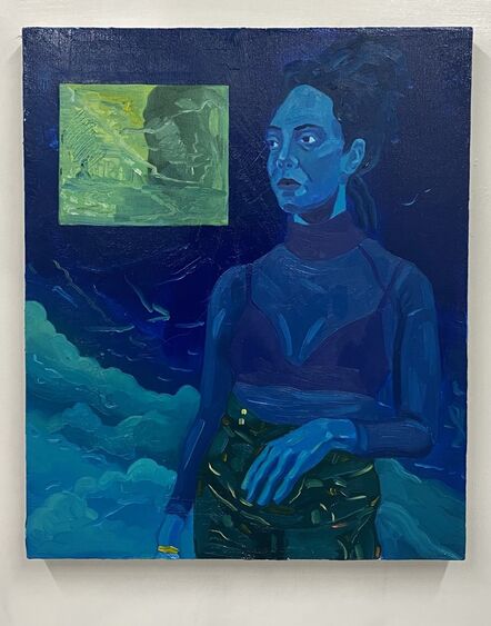 Dominic Chambers, ‘Stay Blue (Kenturah in Blue)’, 2020