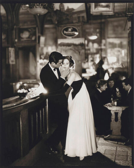 Richard Avedon, ‘Suzy Parker and Gardner McKay, Dress by Balmain, Café des Beaux-Arts, Paris’, 1956-printed 2001