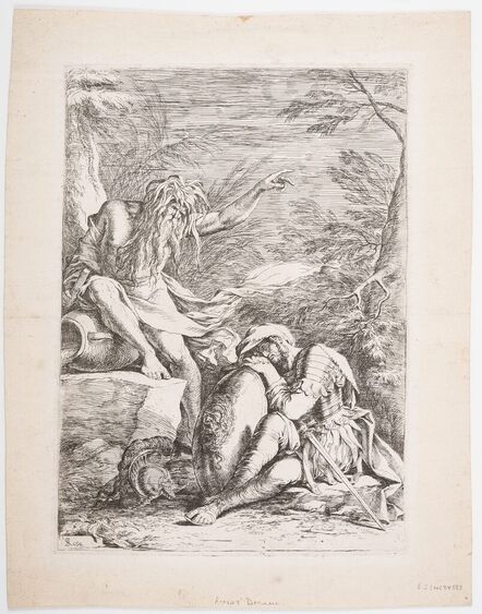 Salvator Rosa, ‘The dream of Aeneas; Ceres and Phytalus; Glaucus and Scylla; Apollo and the Cumaean Sibyl’, circa 1660s