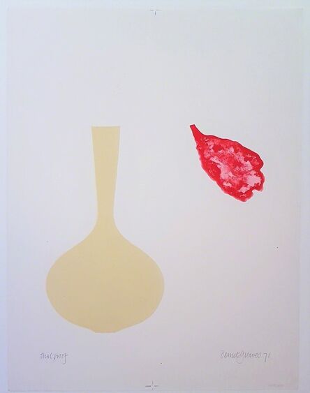 Derrick Greaves, ‘Bottleneck Vase with Falling Petal’, 1971