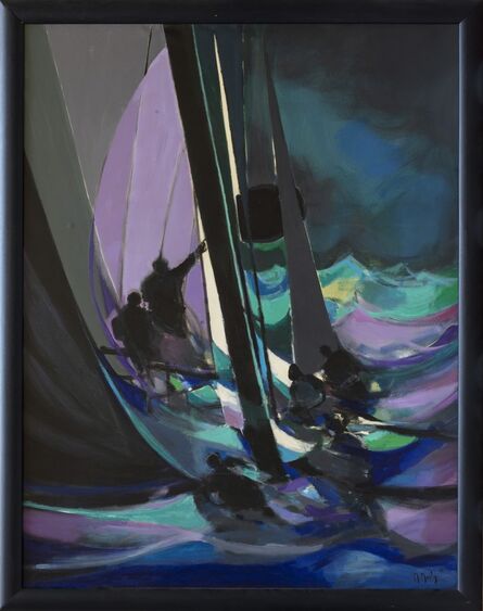 Marcel Mouly, ‘Les Yachtmen de la nuit’, 1988