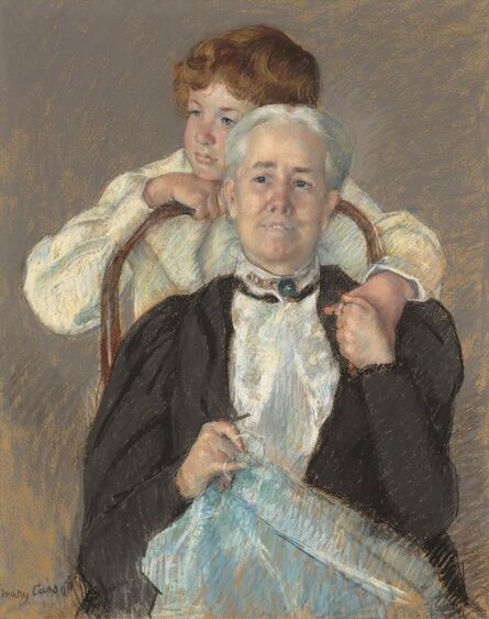 Mary Cassatt, ‘Portrait of Mrs. Cyrus J. Lawrence with Her Grandson R. Lawrence Oakley’, ca. 1898