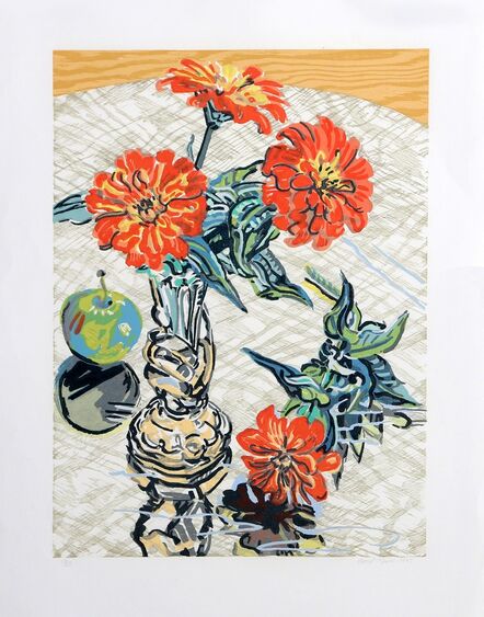 Janet Fish, ‘Apples and Zinnias’, 1995