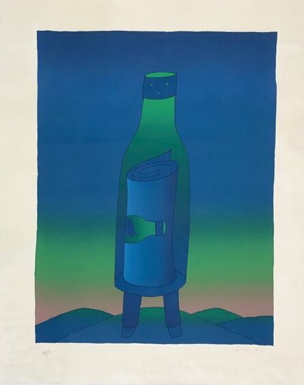 Jean Michel Folon, ‘The Bottled Message’, 1975